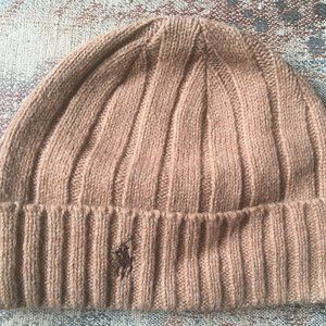 Unworn Polo by RL Mens Toque for Winter - Sandy Brown Tan
